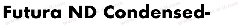Futura ND Condensed字体转换